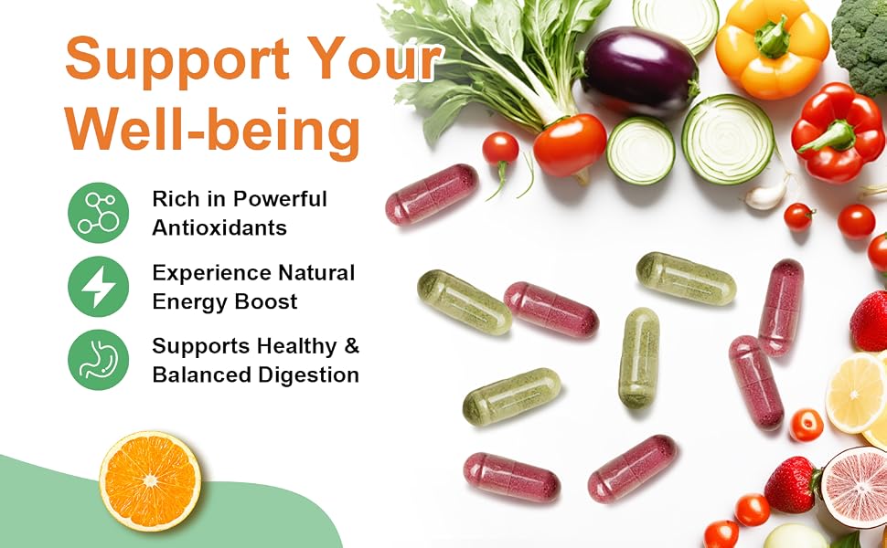VBTOP Fruit- Nutritional Supplement, 90 Vegetarian Capsules feature detail 3
