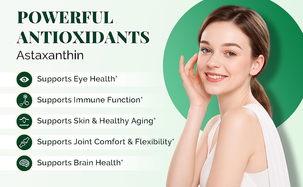 VBTOP Astaxanthin 6 mg Supplement, Natural Antioxidant Supplement, 60 softgels feature detail 2